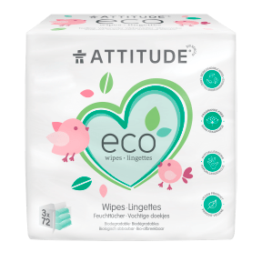 Attitude Little Ones 100% Biodegradable Wipes 216 Count - YesWellness.com