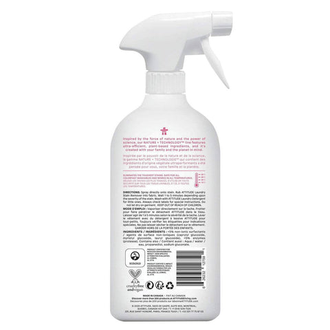 Attitude Little Ones Nature + Laundry Stain Remover - Unscented 800 ml - YesWellness.com