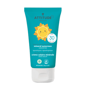 Attitude Mineral Sunscreen Fragrance Free SPF 30 for Baby & Kids - YesWellness.com