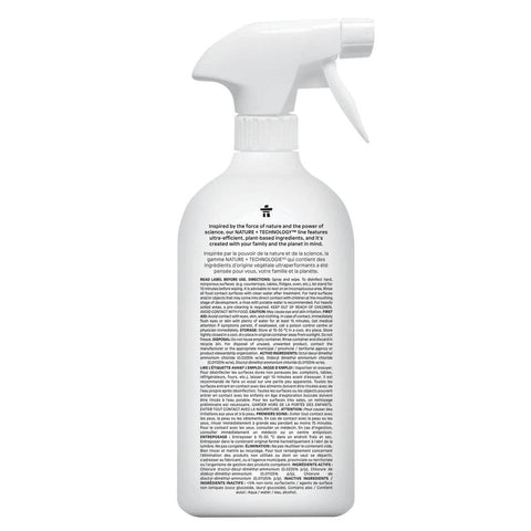 Attitude Nature + All Purpose Cleaner Disinfectant 99.9% Unscented 800 ml - YesWellness.com