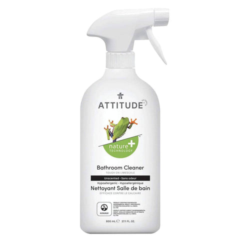 Attitude Nature + Bathroom Cleaner Unscented 800 ml - YesWellness.com