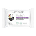 Attitude Nature+ Technology All-Purpose Cleaning Wipes Disinfectant 99.99% Lavender & Thyme 72 Wipes - YesWellness.com