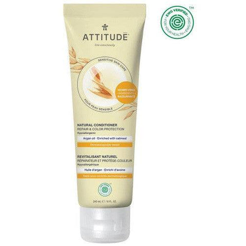 Attitude Sensitive Skin Care Conditioner Repair & Color Protection Argan Oil 240mL - YesWellness.com