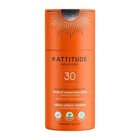 Attitude SPF 30 Mineral Sunscreen Stick 85g - YesWellness.com