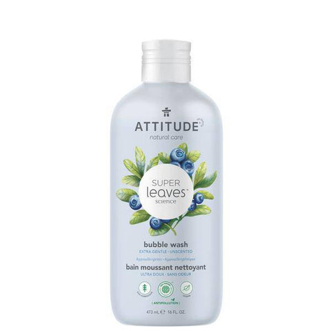 Attitude Super Leaves Bubble Wash Extra Gentle 473 ml - YesWellness.com