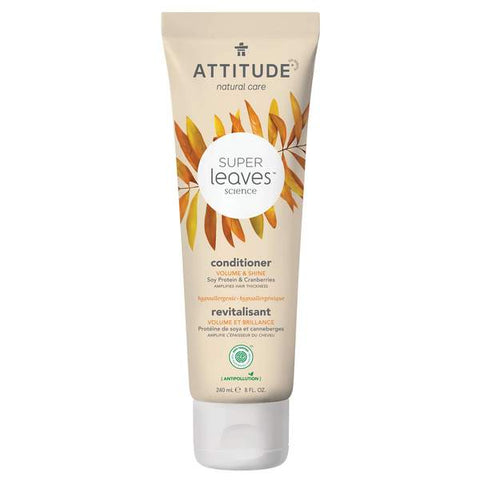 Attitude Super Leaves Conditioner Volume & Shine Soy Protein & Cranberries - YesWellness.com