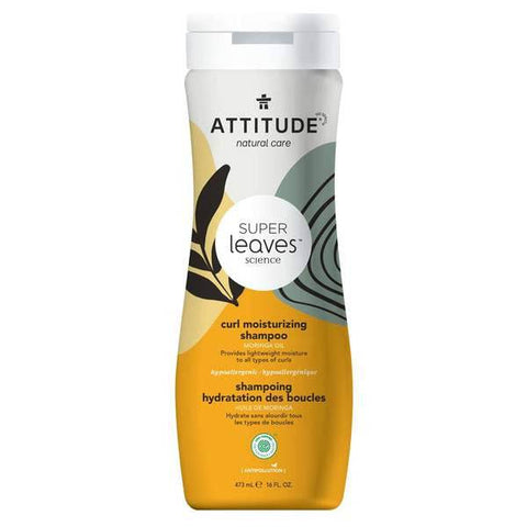 Attitude Super Leaves Curl Moisturizing Shampoo Moringa Oil 473 ml - YesWellness.com