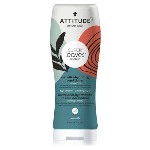 Attitude Super Leaves Curl Ultra-Hydrating Conditioner Shea Butter 473mL - YesWellness.com
