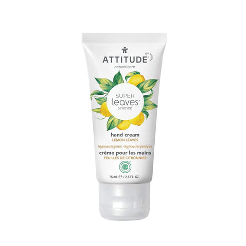 Attitude Super Leaves Hand Cream - Lemon Leaves 75 ml - YesWellness.com