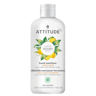 Attitude Super Leaves Hand Sanitizer Lemon Leaves 473 ml Refill - YesWellness.com