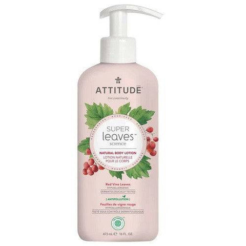 Attitude Super Leaves Natural Body Lotion - Red Vine Leaves 473mL - YesWellness.com