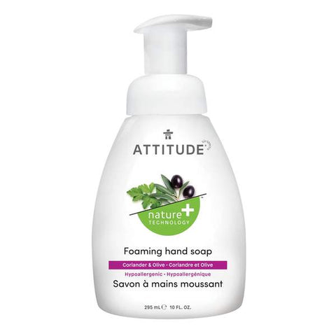 Attitude Worry Free Foaming Hand Soap Coriander & Olive - YesWellness.com