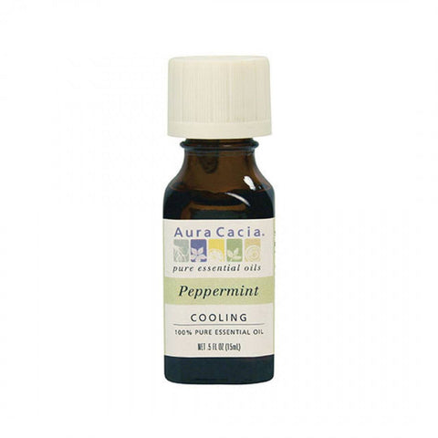 Aura Cacia Essential Oil Peppermint 15 ml - YesWellness.com