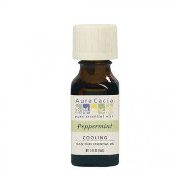 Aura Cacia Essential Oil Peppermint 15 ml - YesWellness.com
