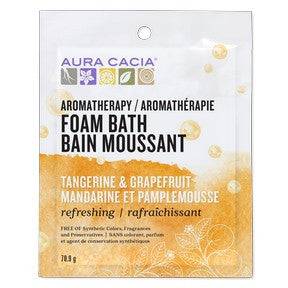 Aura Cacia Foam Bath Refreshing Tangerine & Grapefruit 6 x 70.9g - YesWellness.com