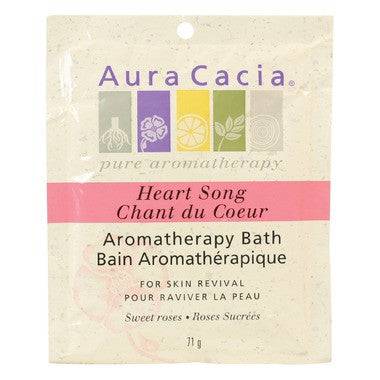 Expires June 2024 Clearance Aura Cacia Heart Song Mineral Bath 70.9 g -  Case of 6 - YesWellness.com