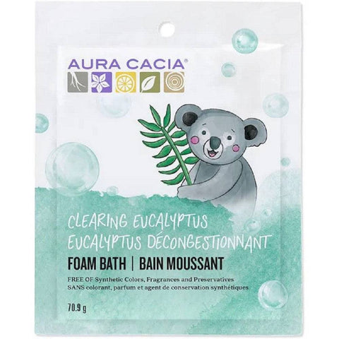 Aura Cacia Kids Clearing Foam Bath - Eucalyptus - YesWellness.com