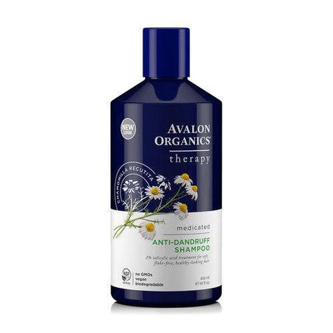 Expires April 2026 Clearance Avalon Organics Medicated Anti-Dandruff Shampoo 414mL