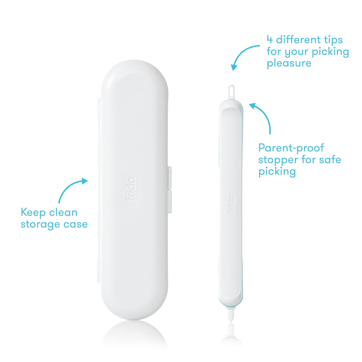 Frida Baby 3-in-1 Nose, Nail + Ear Picker - Gently Cleans