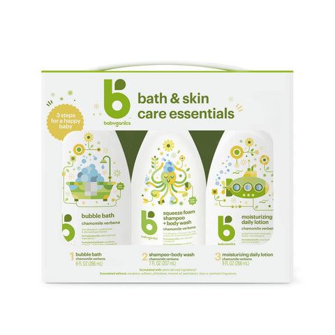 Babyganics Bath & Skin Care Chamomile Verbena Essential Kit - YesWellness.com