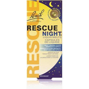 Bach Rescue Night Liquid Melts 28 capsules - YesWellness.com
