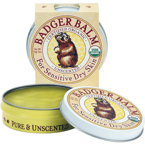 Badger Balm Certified Organic Unscented for Sensitive Dry Skin 56g - YesWellness.com