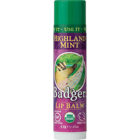 Expires March 2026 Clearance Badger Balm Highland Mint Lip Balm 4.2 g