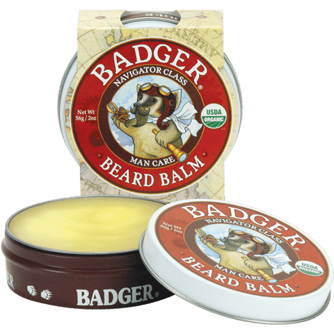 Badger Balm Navigator Class Organic Beard Balm 56 grams - YesWellness.com