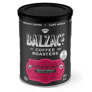 Balzac's Coffee Roasters Fine Ground Coffee Amber Roast Espresso Fairtrade Organic Velvety Smooth 300g - YesWellness.com