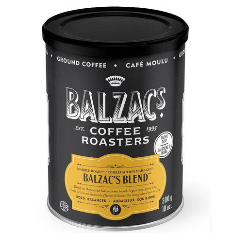 Balzac's Coffee Roasters Ground Coffee Marble Roast Balzac's Blend Bold Balanced 300g - YesWellness.com
