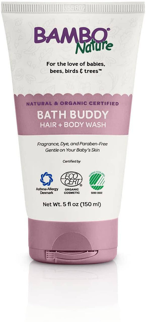 Bambo Nature Natural & Organic Certified Bath Buddy Hair + Body Wash 150mL - YesWellness.com
