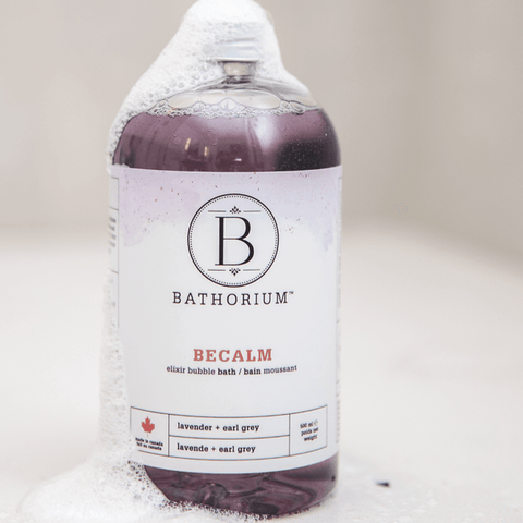 Bathorium BeCalm Elixir Bubble Bath Lavender + Earl Grey 500mL - YesWellness.com