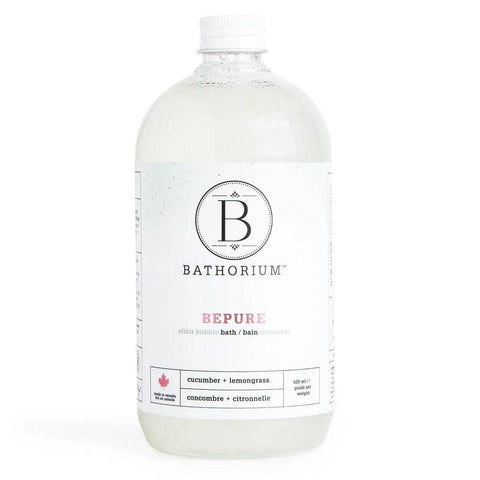 Bathorium BePure Elixir Bubble Bath Cucumber + Lemongrass 500mL - YesWellness.com