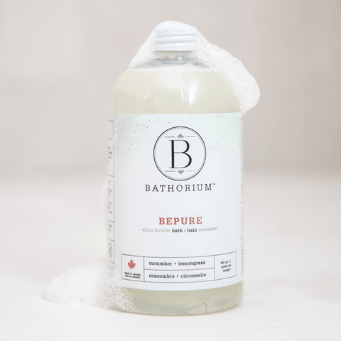 Bathorium BePure Elixir Bubble Bath Cucumber + Lemongrass 500mL - YesWellness.com