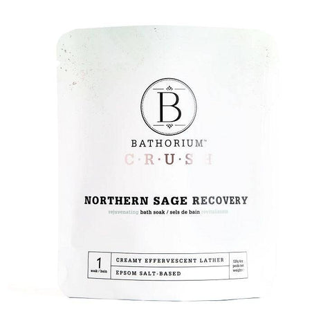 Bathorium CRUSH Northern Sage Recovery Rejuvenating Bath Soak - YesWellness.com