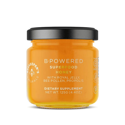 Beekeeper's Naturals B. Powered Superfood Honey with Royal Jelly, Bee Pollen, Propolis - YesWellness.com