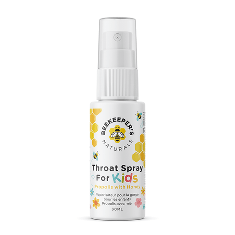 Expires January 2026 Clearance Beekeeper's Naturals Throat Spray for Kids - Propolis with with Honey 30mL