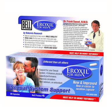 Bell Lifestyle Products Eroxil Libido for Men 30 Capsules - YesWellness.com
