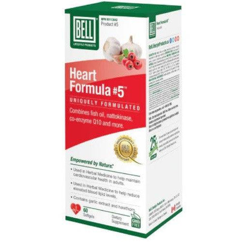 Expires January 2026 Clearance Bell Lifestyle Products Heart Formula #5 60 Softgels