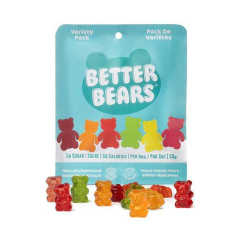 Better Bears Vegan Gummy Bears (12x50g) - YesWellness.com