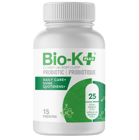 Expires July 2024 Clearance Bio-K+ Probiotic Daily Care Plus 15 Capsules - YesWellness.com