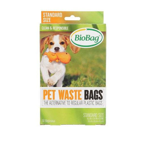 BioBag Pet Waste Bags Standard Size 50 Bags - YesWellness.com