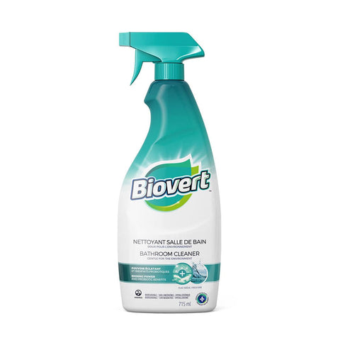 Biovert Bathroom Cleaner Shining Power & Probiotic Benefits Fresh Rain 715mL - YesWellness.com