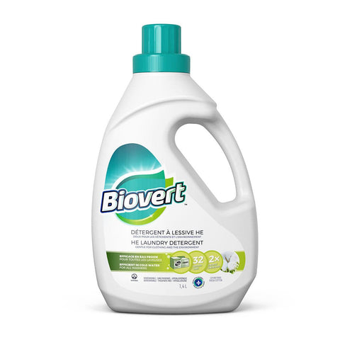 Biovert Laundry Detergent HE - Fresh Cotton Scent 1.4 L - YesWellness.com