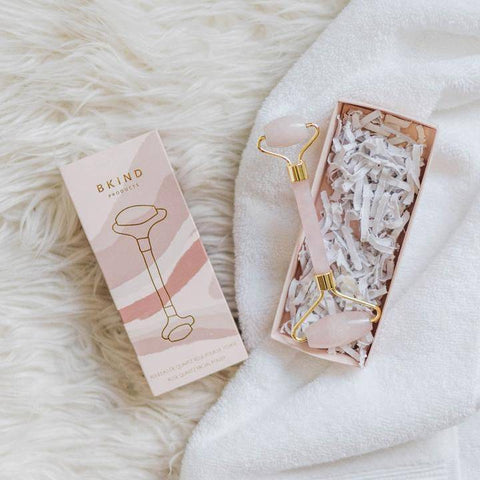 Bkind Jade Roller - Pink Quartz - YesWellness.com