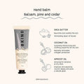 Bkind Nourishing Hand Balm Balsam, Pine and Cedar 50g - YesWellness.com
