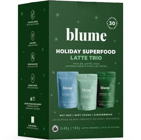 Blume Holiday Superfood Latte Blend Trio Set Edition - YesWellness.com