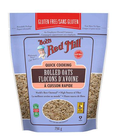 Bob's Red Mill Gluten Free Quick Cooking Rolled Oats 794g - YesWellness.com