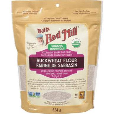 Bob’s Red Mill Organic Buckwheat Flour Whole Grain 624g - YesWellness.com