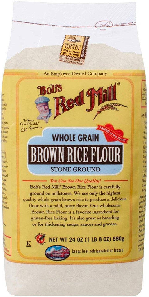 Bob's Red Mill Whole Grain Stone Ground Brown Rice Flour 680g - YesWellness.com